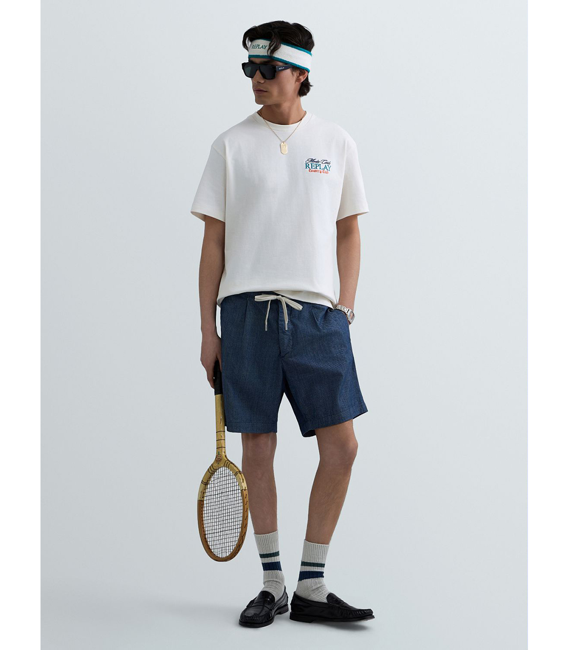 REPLAY &times; Monte Carlo Country Club オーバーサイズ Tシャツ 詳細画像 ホワイト 2